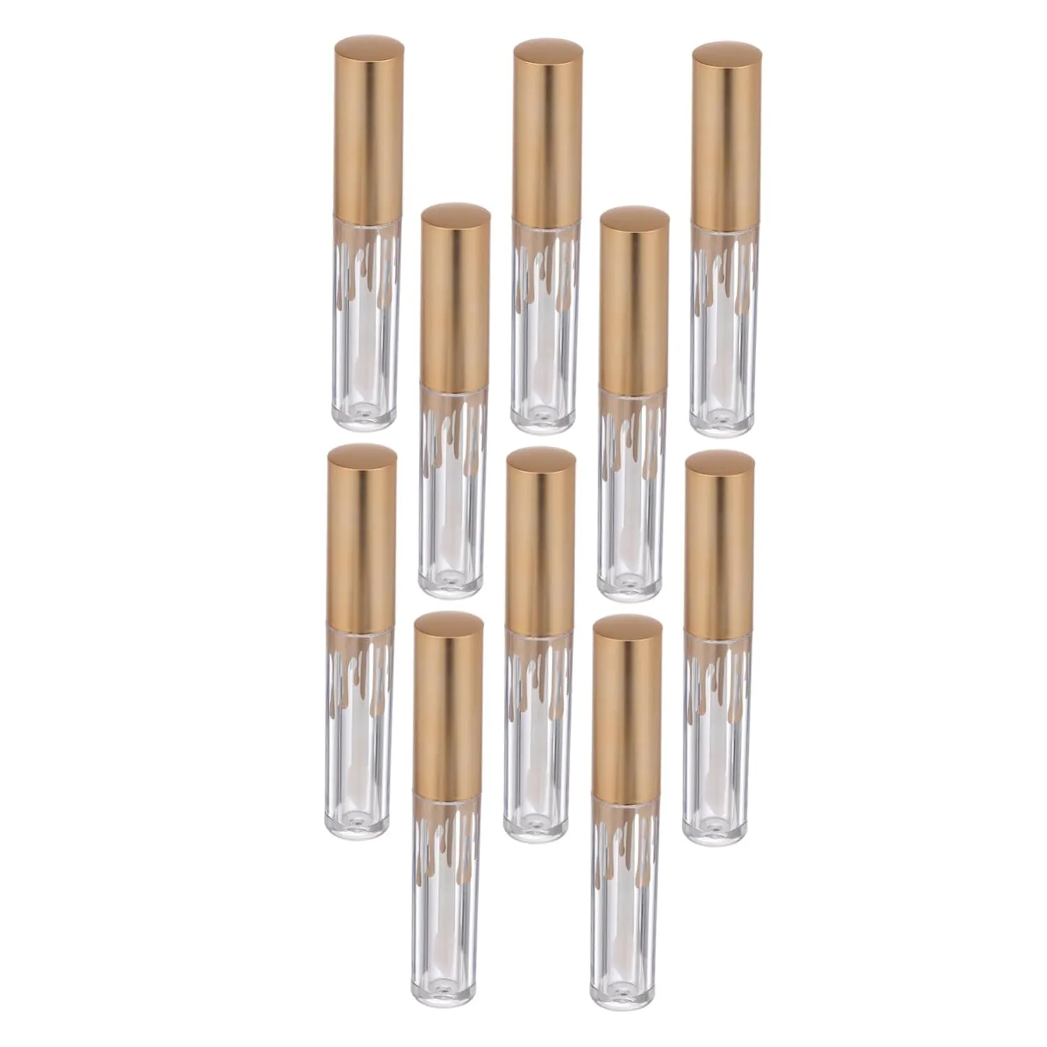 10pcs Empty Lip Containers Wave Design Versatile Bottles for Lip Gloss Balm Oil Mascara Lightweight and Durable Cosmetic Subpackage Bottles