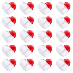 20 Pcs Heart Lip Gloss Tubes, 5ml Empty Bottles Clear Empty Lip Oil Container Mini Refillable Lipgloss Tubes with Wand for Women Girls DIY Cosmetics