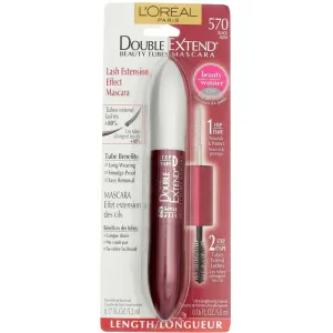3 x L'Oreal Paris Double Extension Beauty Tubes Technology Black Mascara New