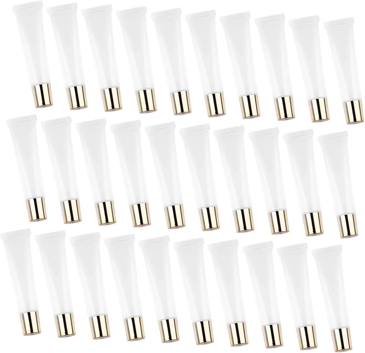 50Pcs Clear Lip Gloss Tubes Squeeze Containers for DIY Cosmetics for Shower Gel Shampoo Durable Travel Cosmetic Bottles Lightweight and Leak