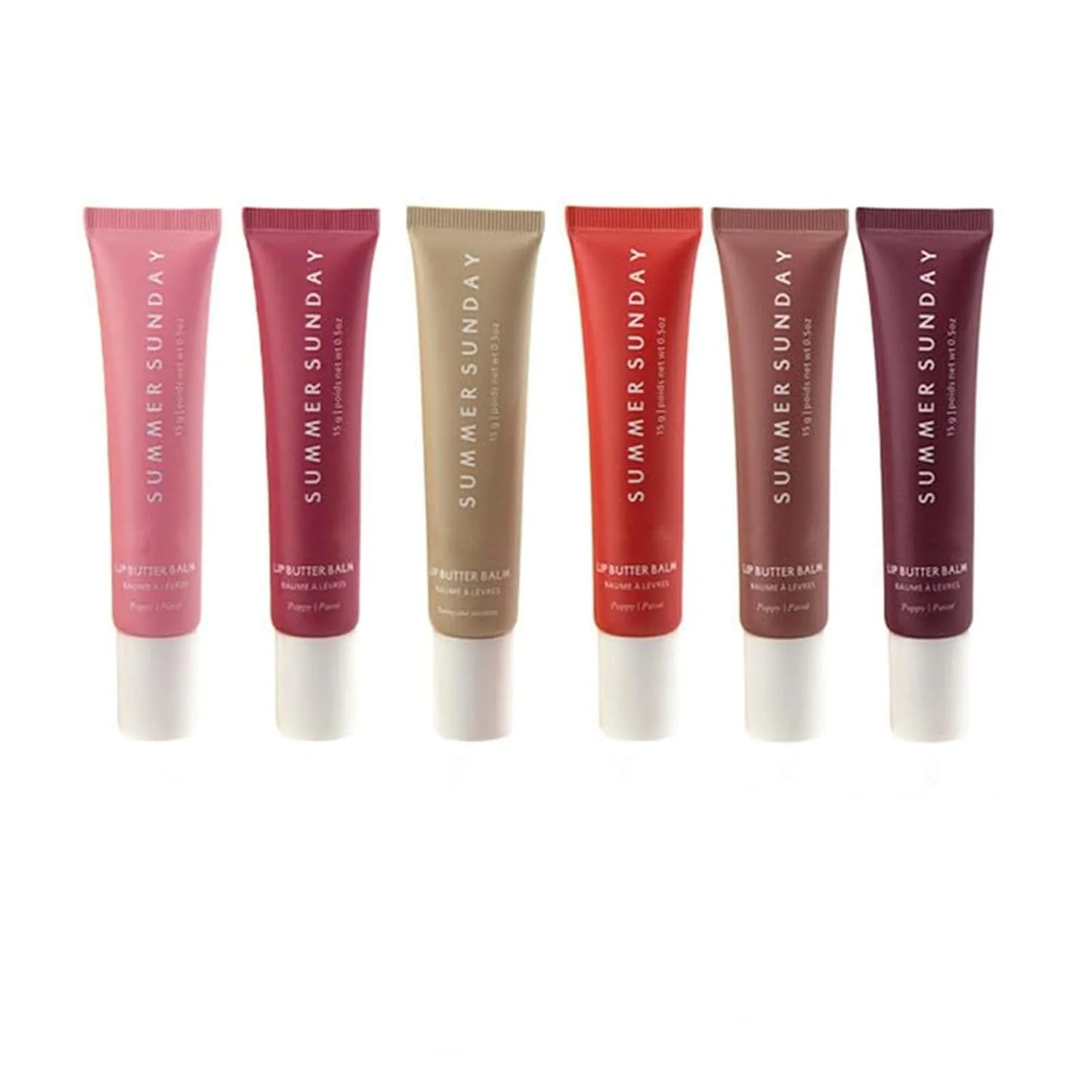 6 Pcs Butter Lip Balm Natural Color Liquid Lipstick Moisturizing Moisturizing Lip Balm Suitable for Summer and Winter Lip Care