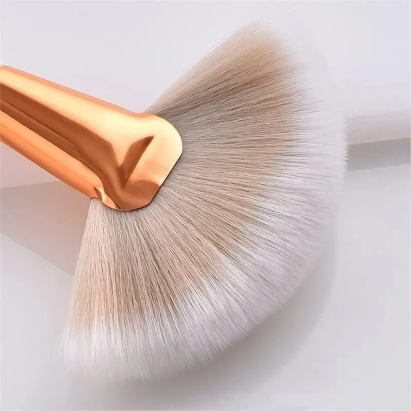 8 Pcs Professional White Makeup Brushes Sets Powder Blush Foundation Eyeshadow Make Up Brushes Rose Gold Aluminum Tube