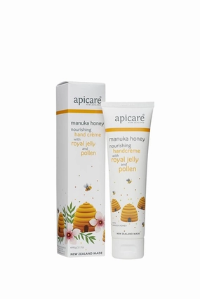 APICARE Mānuka Honey Nourishing Hand Crème with Royal Jelly and Pollen 90g