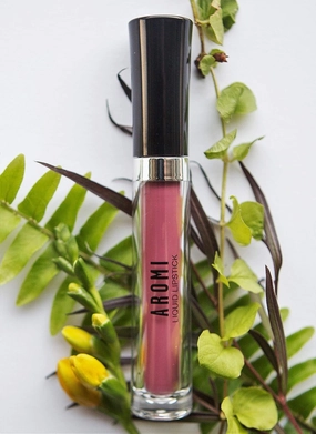 Aromi Dusty Rose Matte Liquid Lipstick | Universally Flattering Pink Lip Color, Vegan   Cruelty-free, Long-Lasting Makeup, All Day Night Lipstick (Rosy Rose)