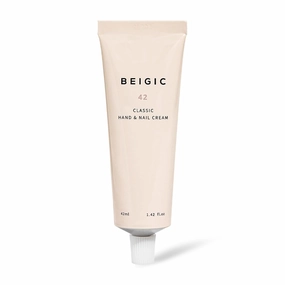 BEIGIC Classic Hand & Nail Cream - Bergamot, Sage & Mandarin Vegan Quick-Absorbing Non-Greasy Handcream to Smooth Fine Lines, Soften & Hydrate (1.42 fl.oz)