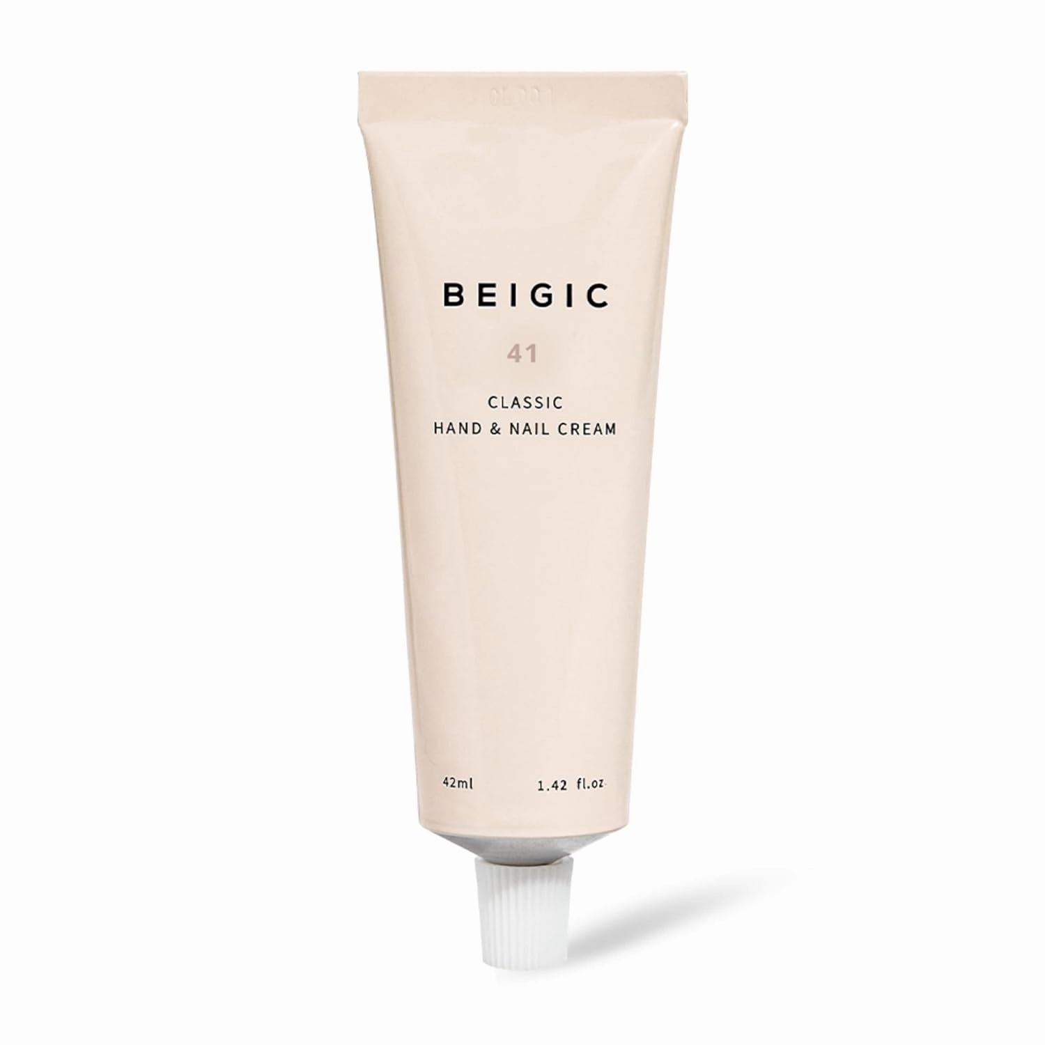 BEIGIC Classic Hand & Nail Cream - Geranium, Sandalwood, Orange Zest Vegan Quick-Absorbing Non-Greasy Handcream to Smooth Fine Lines, Soften & Hydrate (1.42 fl.oz)