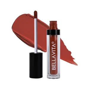 BE.LLAVITA Kiss-Proof Liquid Lipstick | 3.8 ml | 18-hr Stay | Transferproof Lipstick | Long Lasting | Ultra Matte Finish | Intense Moisturisation | Waterproof Liquid Lipsticks for Women | Dreamy Nude