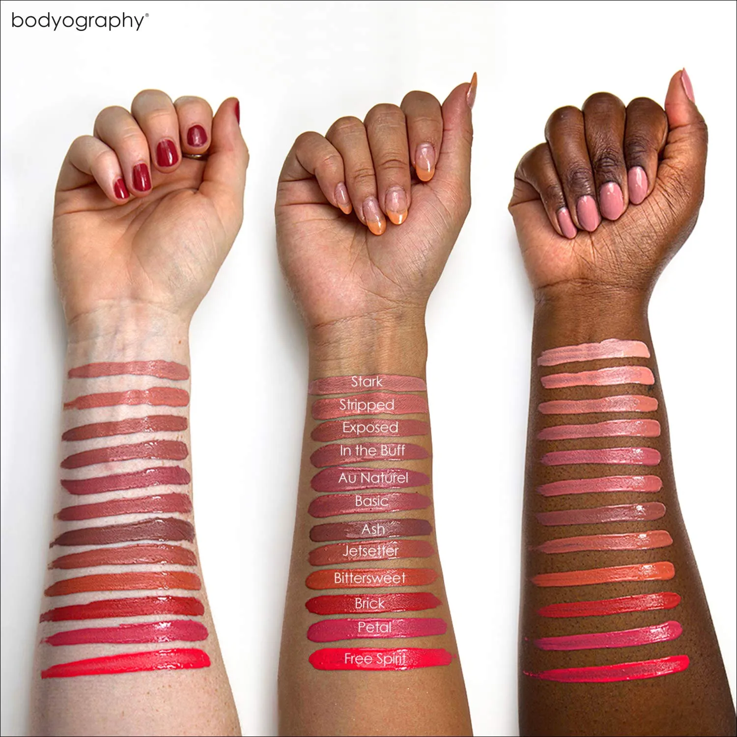 BODYOGRAPHY: Matte Lip Lava Liquid Lipstick (Bittersweet): Peach Nude Salon Makeup Long-Wearing Lipstick with Soft Opaque Finish | Vegan, Gluten-Free, Cruelty-Free, Paraben-Free