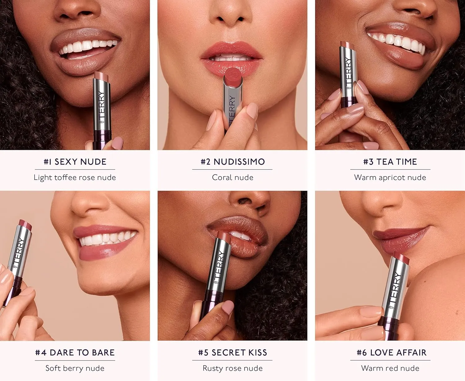 By Terry Hyaluronic Hydra-Balm Hydrating Lipstick, For Soft, Plump Lips, UV Defense, Add Color & Shine, Vegan, Love Affair