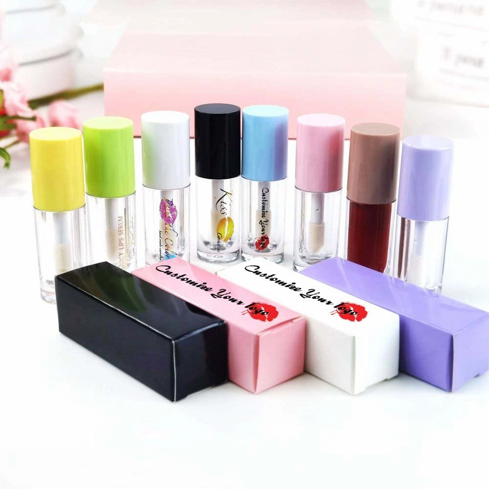 COSIDEA 14pcs Empty 6ml big brush lip gloss tubes for DIY lip gloss,Pink round lipgloss containers cute lipgloss tubes bulk wholesale