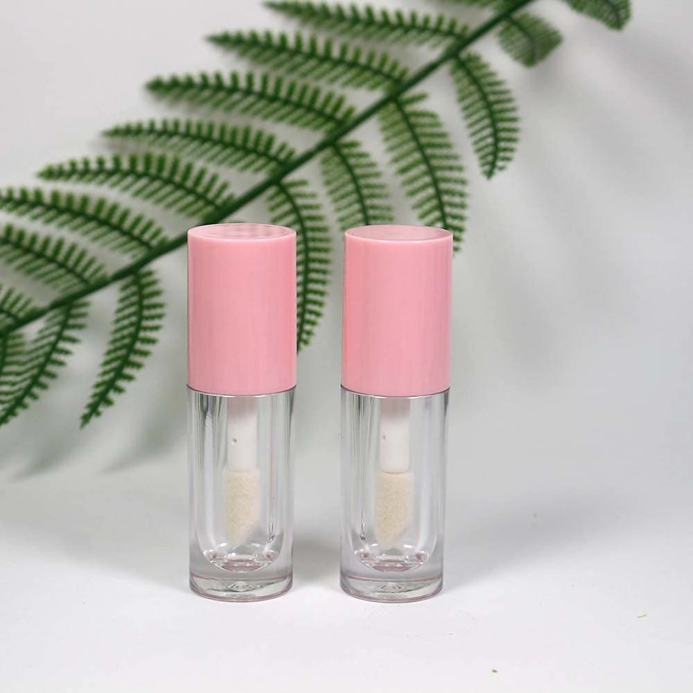 COSIDEA 14pcs Empty 6ml big brush lip gloss tubes for DIY lip gloss,Pink round lipgloss containers cute lipgloss tubes bulk wholesale