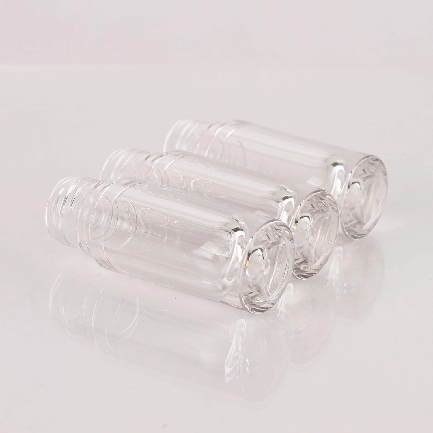 COSIDEA 14pcs Empty 6ml big doe foot wand Chunky lip gloss tubes for DIY lipgloss,Pink round lipgloss containers tubes with thick wand (White)