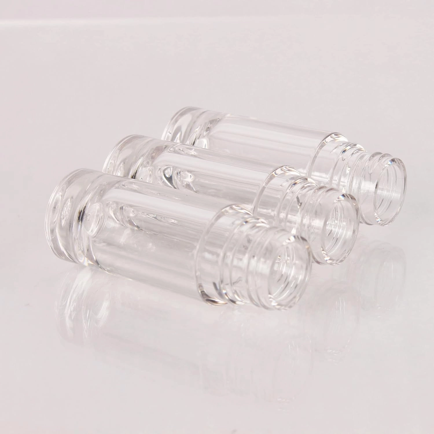 COSIDEA 50pcs Empty Pink 6ml big doe foot wand lip gloss tubes Round Chunky lipgloss tubes containers wholesale with thick large wand