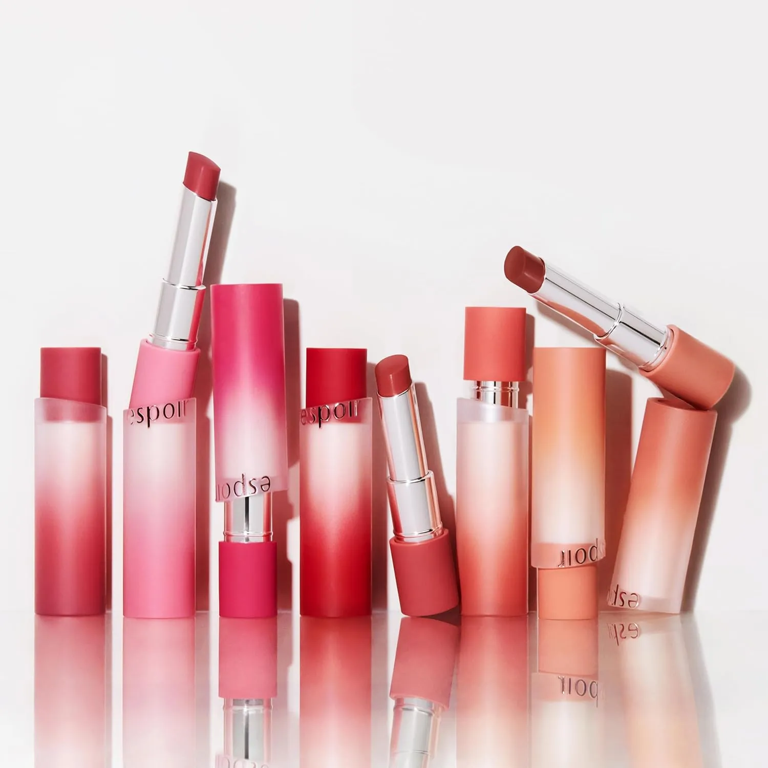 Espoir Lipstick Nowear Volume Matte #2 Kinda Pink 0.1oz | Airy Velvet Matte Lip | Long-Lasting Vibrant Color | Soft Creamy Texture like Cloud | Cruelty-Free | Korean Lip Makeup