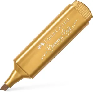 Faber-Castell Textliner 46 Metallic Glamorous Gold Highlighter Pen - Box of 10