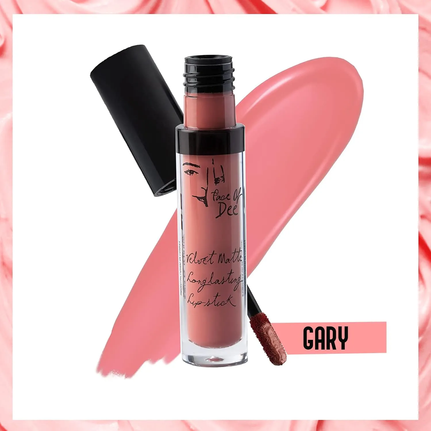 Face of Dee Velvet Matte Creamy Liquid Lipstick In 13 Color, Long Lasting Waterproof Nude Matte Liquid Lipcolor, Soft Textures for Girls And Women (Gary)
