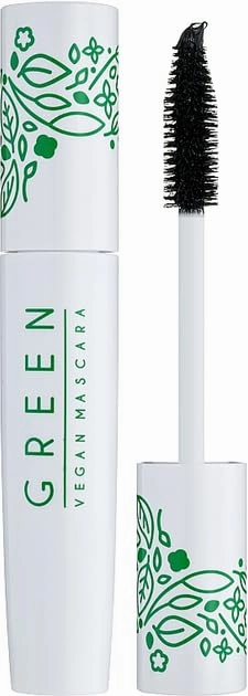 Farmasi Dr. C. Tuna Green Vegan Mascara 12 ml/0.4 fl.oz – Nourishing Plant-Based Formula for Fuller, Longer Lashes – Ophthalmologically Tested – Gentle Vegan Mascara with Green Tea & Bamboo Extracts
