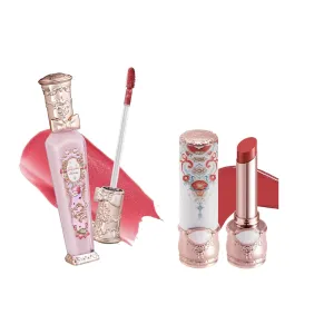 Flower Knows Butterfly Cloud Collar Glossy Lipstick C09 Dark Angel   Violet Strawberry Rococo Glitter Lip Gloss G02 Rasberry Booze