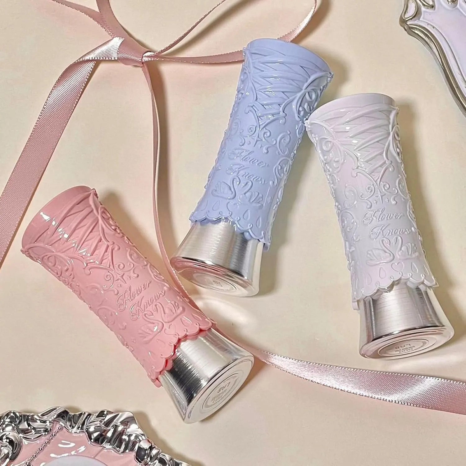 Flower Knows Swan Ballet Shine Lipstick,Hydrating Solid Lip Gloss,Moisturizing Nude peachy Tinted Lip Balm-Long Lasting Lip Gloss in Balm for Girls&Women,Vegan & Cruelty-Free(B02 Mary Jane)