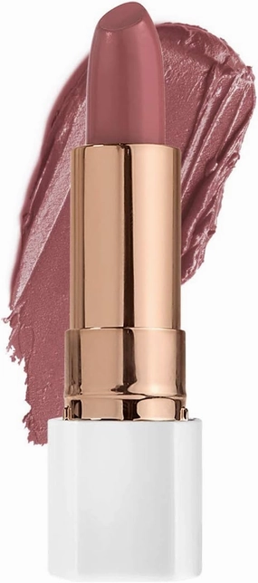 Flower Beauty Petal Pout Lipstick - Cruelty Free - Nourishing & Highly Pigmented Lip Color with Antioxidants (Pink Dusk - Cream)
