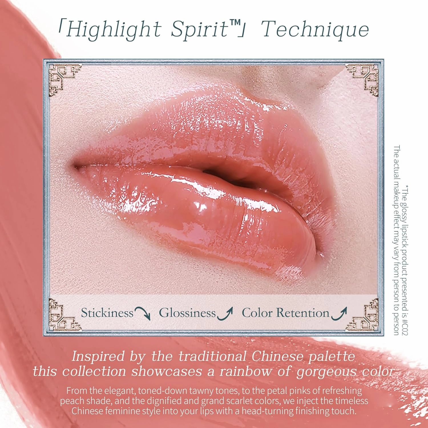 Flower Knows Butterfly Cloud Collar Glossy Lipstick,Hydrating Solid Lip Gloss,Moisturizing Pink Tinted Lip Balm,Long Lasting Lip Gloss in Balm for Girls&Women,Vegan & Cruelty-Free(C05 Peach Blossom)