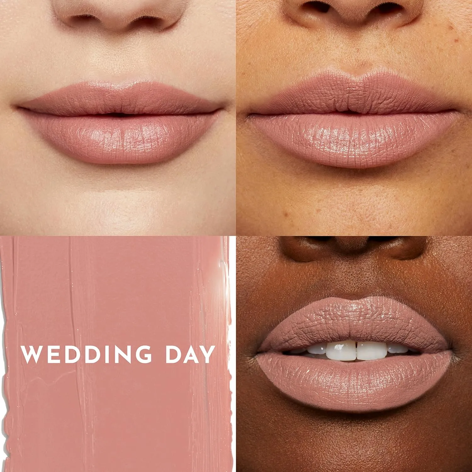 Forget the Filler Lip-Plumping Line-Smoothing Satin Cream Lipstick, Wedding Day, Pink, 0.1 Ounce