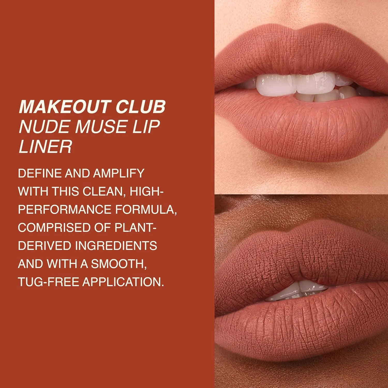 Freck Beauty MAKEOUT CLUB Lip Liner – Creamy Precision Formula, Long-Wearing, Smooth Application, Naturally Defined Finish, Designed to Pair with Soft Blur Lipstick | SHADE 06 (Rich Chocolate Brown)