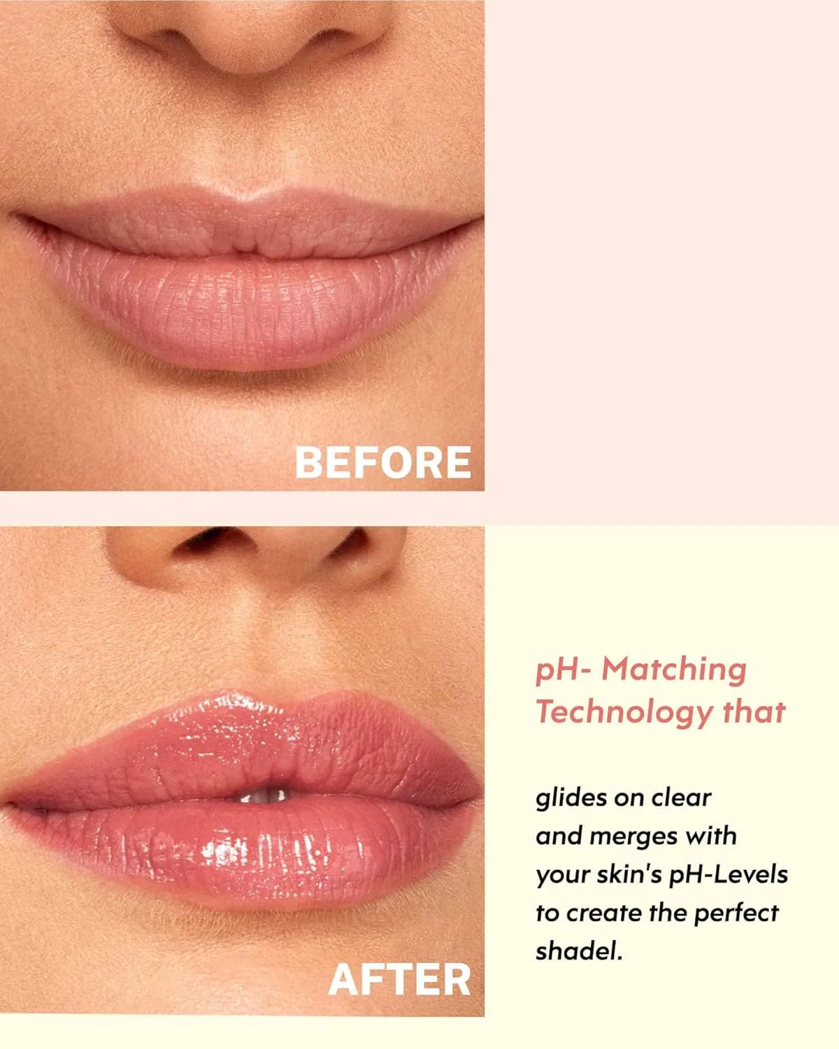 Glimmer Balm Tinted Lip Balm Moisture Hydrate lipsticks PH Lipstick, Color Changing Lipstick Natural Chapstick Glitter Pink Lip Gloss, 3pack