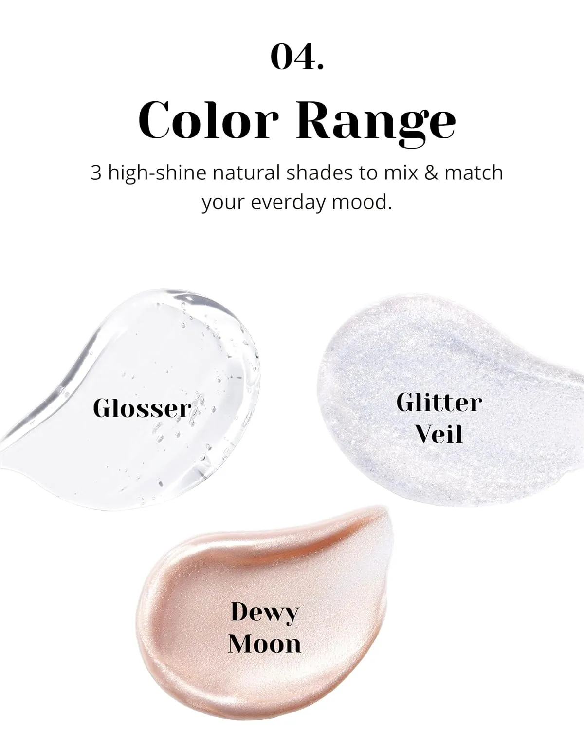 Glint Liquid Gel Highlighter (Glitter Veil, 0.1oz) - Multi-Use Face & Body Gloss for Smooth Glow, Long-Lasting Illuminator Balm for Healthy Radiance. Korean Makeup. Eyes, Cheeks