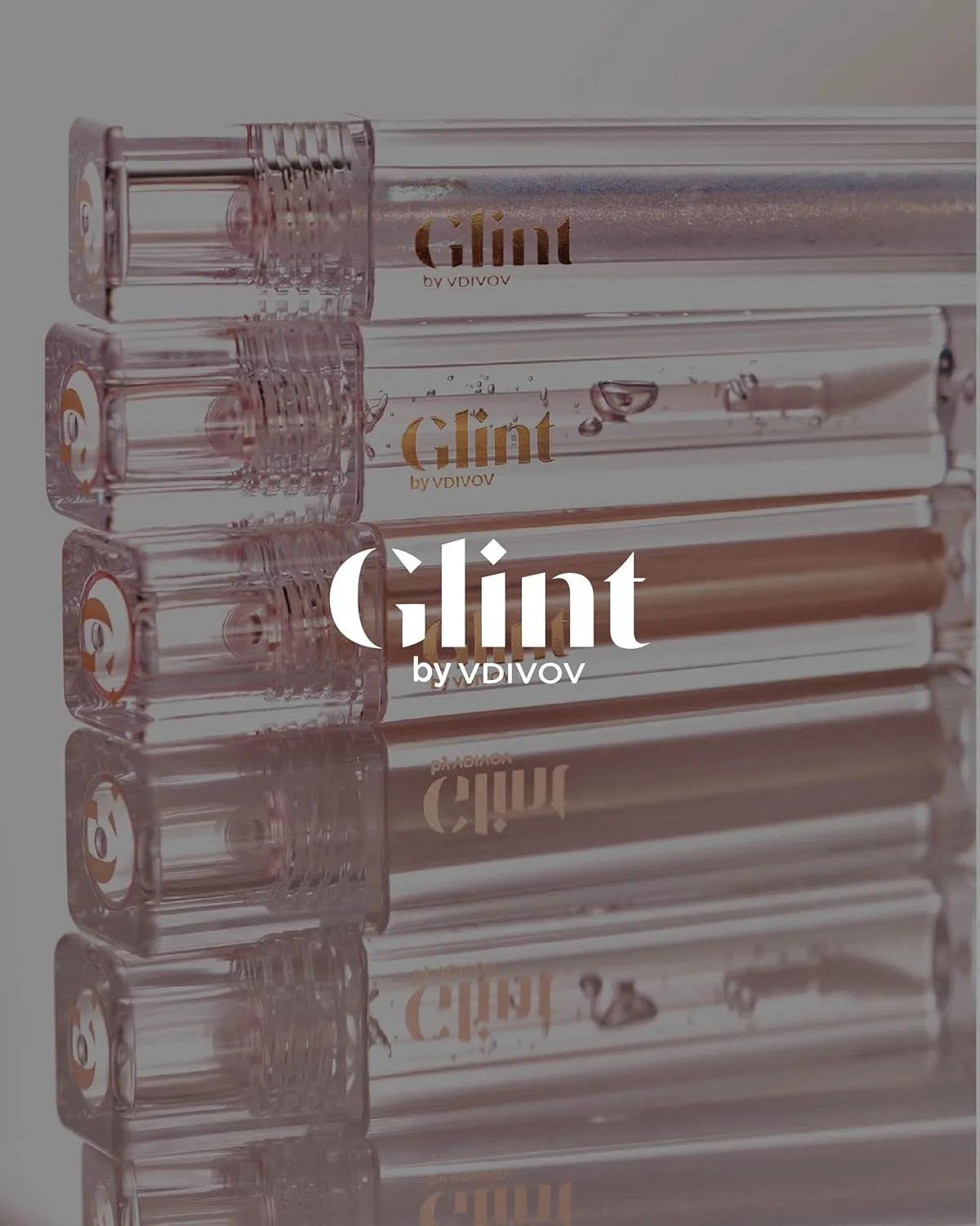 Glint Liquid Gel Highlighter (Glitter Veil, 0.1oz) - Multi-Use Face & Body Gloss for Smooth Glow, Long-Lasting Illuminator Balm for Healthy Radiance. Korean Makeup. Eyes, Cheeks