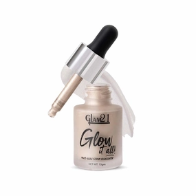 Glow it all Multi-Glow Serum for Glowing skin | Long lasting and sweat proof Serum - (15ml (Pack of 1), Shade-06)