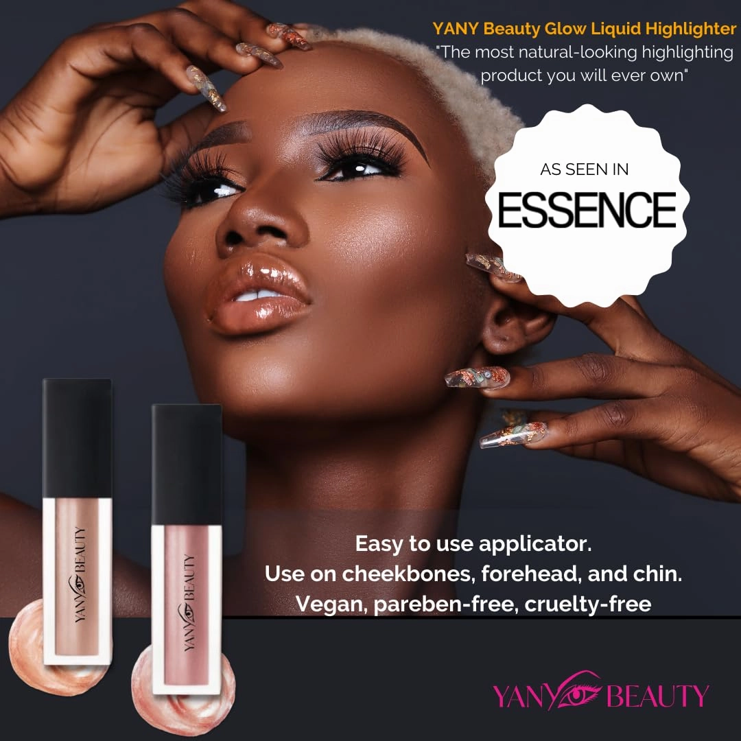 Glow Liquid Highlighter – Vegan, Cruelty-Free, Paraben-Free, Natural Radiant Finish, Gold-Tone, 0.17 oz