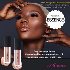 Glow Liquid Highlighter – Vegan, Cruelty-Free, Paraben-Free, Natural Radiant Finish, Gold-Tone, 0.17 oz