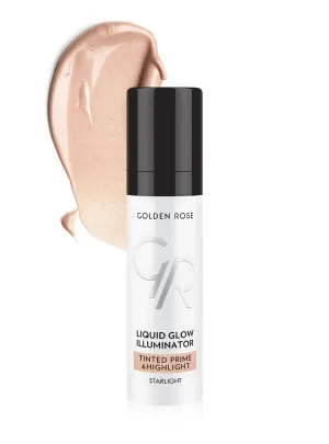 GOLDEN ROSE Liquid Glow Illuminator Tinted Prime & Highlight STARLIGHT 30ml