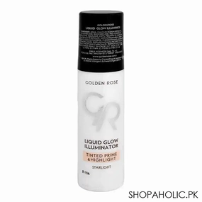 Golden Rose Liquid Glow Illuminator, Starlight Tinted Primer & Highlighter, 30ml
