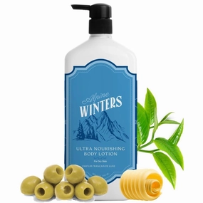 GT Alpine Winter Edition Body Lotion for Dry Skin Women & Men | Tea Tree Oil, Shea Butter and Vitamin E | Moisturizer Cream Body Lotion for Summer | Deep Moisturizer Cream - 700 ml