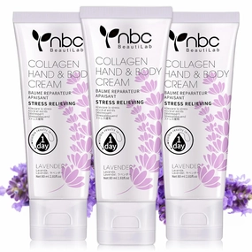 Hand Cream,Lavender Hand Lotion for Dry, Cracked Skin Relieves and Repairs Extremely Dry Hands, 3pcs Long-Lasting and Non-Greasy Hand Lotion Travel Size 2.7 ounce (Lavender)