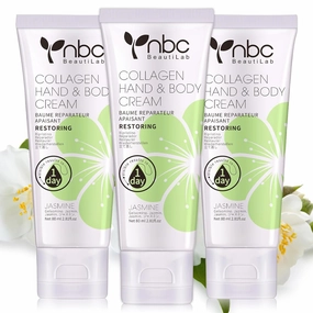 Hand Cream Lotion for Dry Skin Relieves and Repairs Extremely Dry Cracked Hands, 3pcs Long-Lasting and Non-Greasy Hand Lotion Travel Size 2.7ounce (Jasmine)