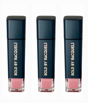 Highly Pigmented Pink Lip Gloss - With Vitamin E & Jojoba Oil - Pack of 3 Lip Gloss (Silky Becca)