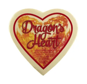 I Heart Revolution Dragon's Heart Highlighter, Glowing Look, for Face & Eyes, Red & Gold, 5 Shades, Vegan & Cruelty-Free, 0.35 Oz