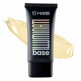 Illuminati Base Dewy Primer with Highlighter | Glowy Dewy Primer for Face Makeup | Natural Finish (45ml) (GOLD)
