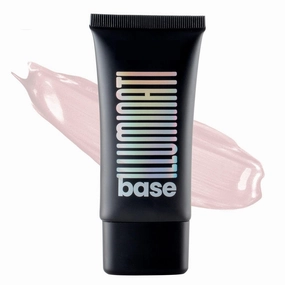 Illuminati Base Dewy Primer with Highlighter | Glowy Dewy Primer for Face Makeup | Natural Finish (45ml) (PINK)