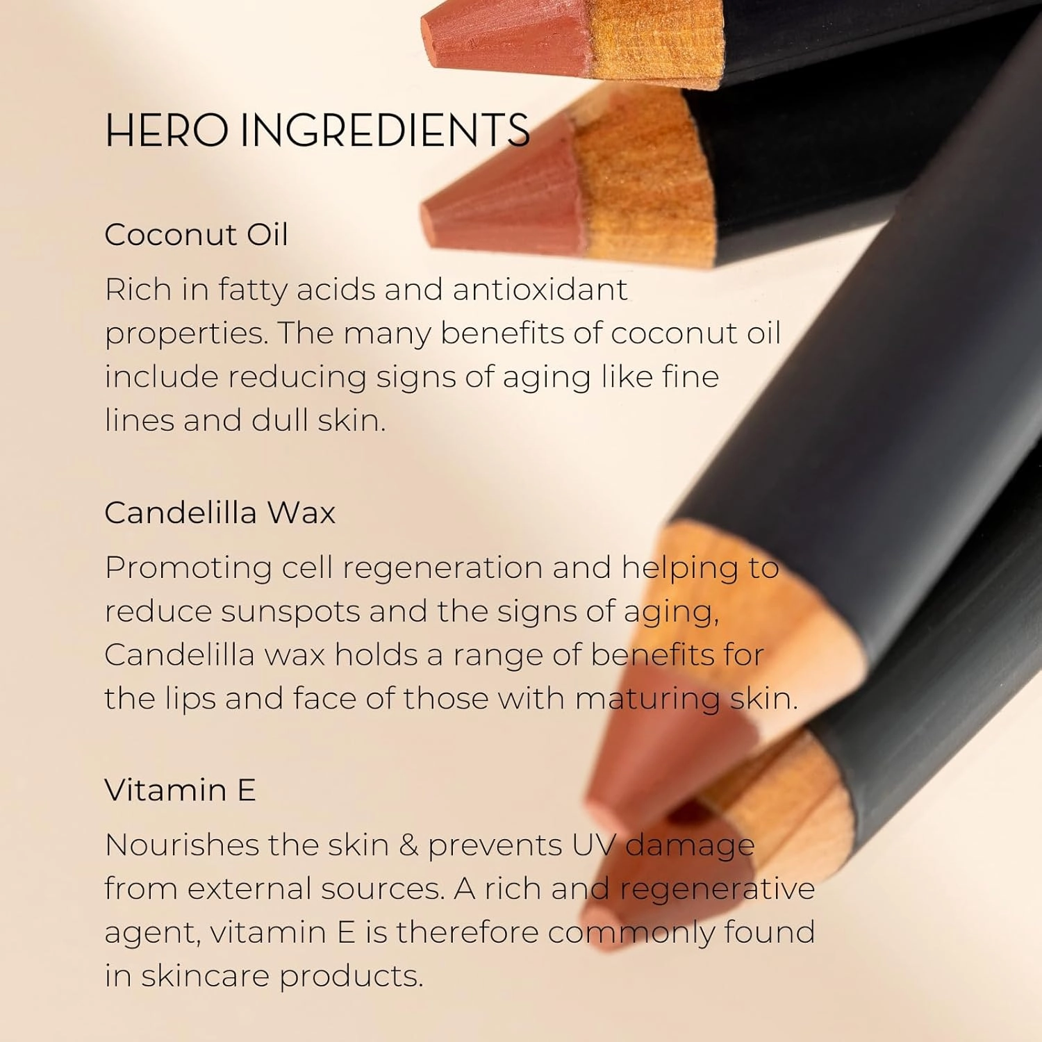 INIKA Organic Long Lasting Lipstick Crayon with Vegan Lipstick and Organic Lip Liner, Hypoallergenic, Cruelty-Free, Matte Finish, Enriched with Vitamin E and Coconut Oil, Rose Nude, 3 g