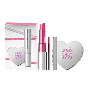 JUNG SAEM MOOL OFFICIAL] New Classic Glaze Lipstick Gift Set (Narcissism Pink) | Glaze Lipstick   Heart Mirror Mini