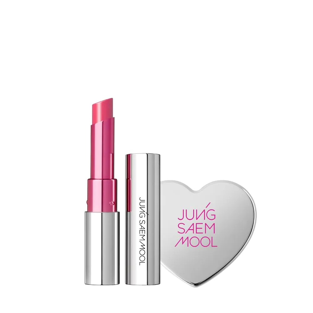 JUNG SAEM MOOL OFFICIAL] New Classic Glaze Lipstick Gift Set (Narcissism Pink) | Glaze Lipstick   Heart Mirror Mini
