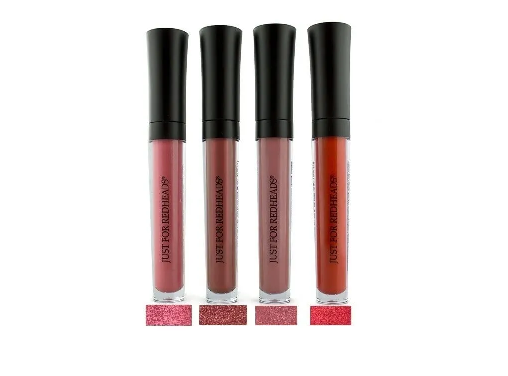 JUST FOR REDHEADS Long Stay Liquid Matte Lipstick - Hypoallergenic, Paraben-Free, Deep Color, Matte Finish, Long-Lasting, Conditions and Hydrates Lips, Made in the USA (Nude)