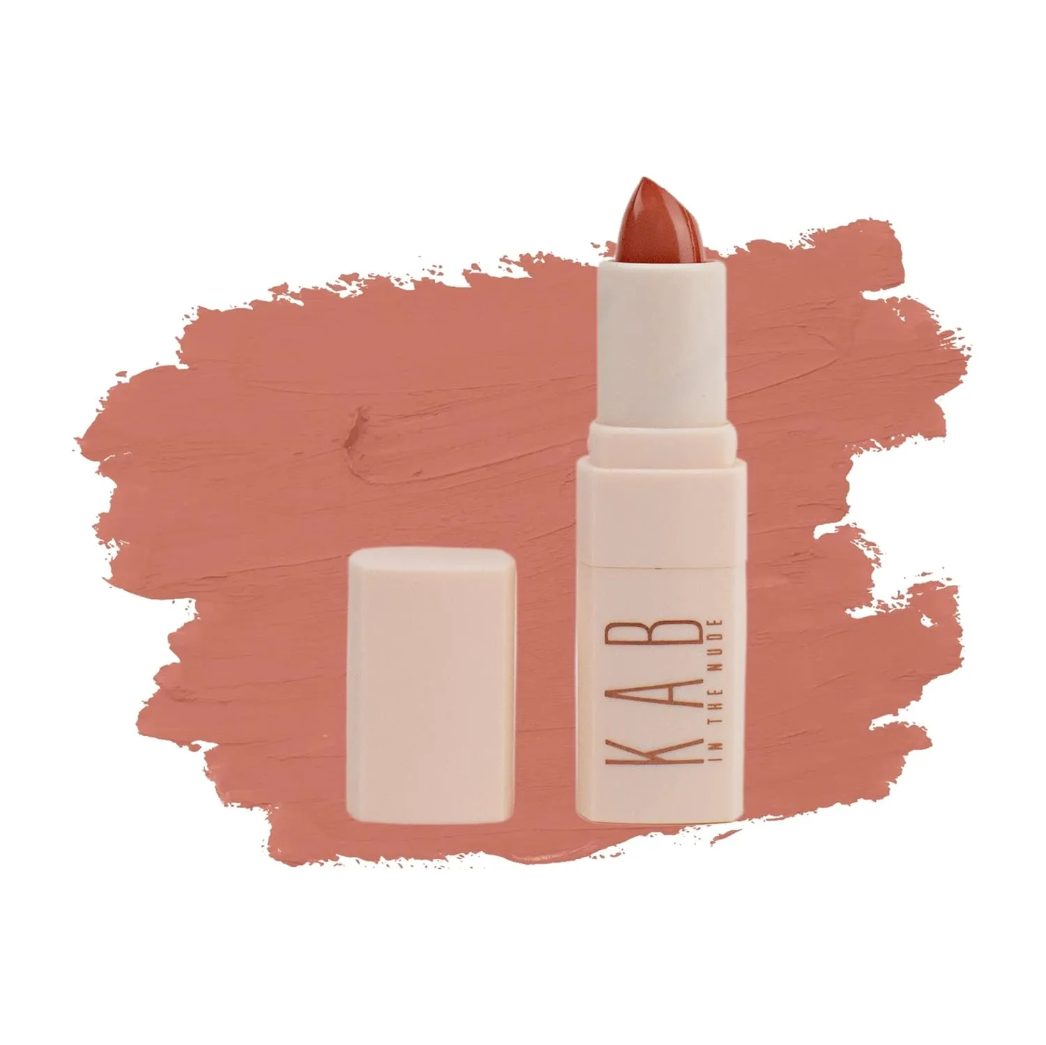 KAB Nude Matte Lipstick For Women – Creamy, Hydrating Lipstick in Vanilla Cupcake Scent –Ultra-Pigmented, Long-Lasting Lipstick with Precision Application Tip, Thigh High Bullet Lip Color