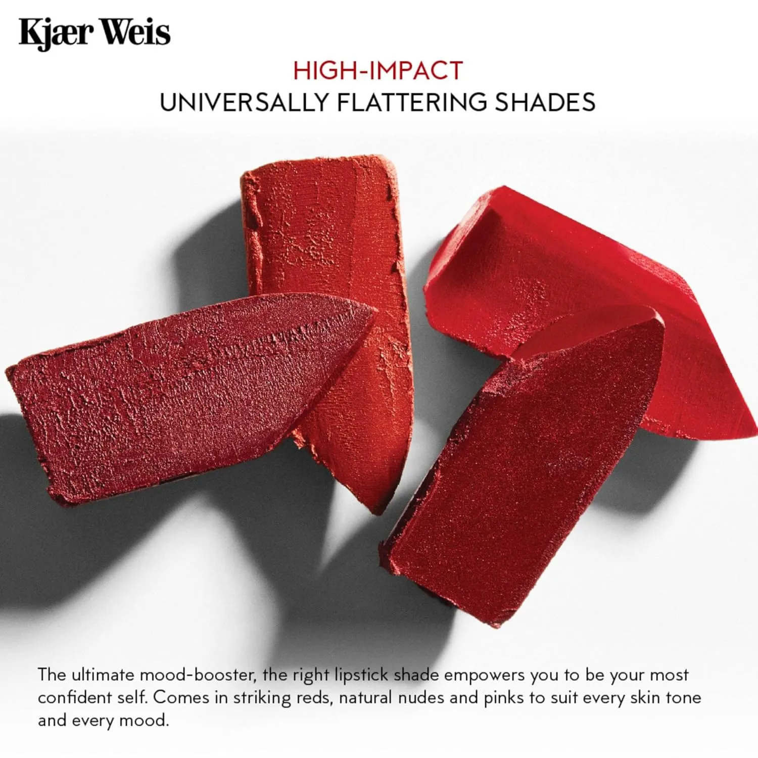 Kjaer Weis Lipstick. Hydrating Nude Lip Color with Soft Satin Finish. Organic, Nourishing Ingredients for Long Lasting Lipstick with Smudge-Proof Wear. Cruelty Free Clean Makeup
