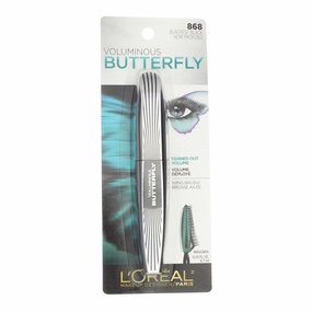 L'Oreal Paris Voluminous Butterfly Mascara, Blackest Black [868] 0.22 oz (Pack of 3)