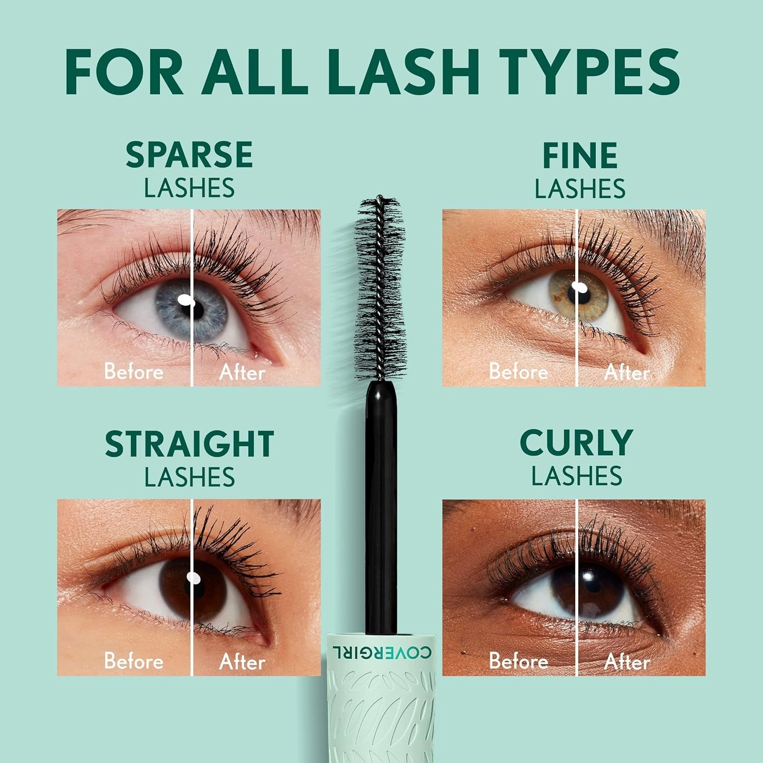 Lash Blast Cleantopia Mascara, Volumizing, Smudge-Proof, Vegan Formula, Black 805, 1 Count